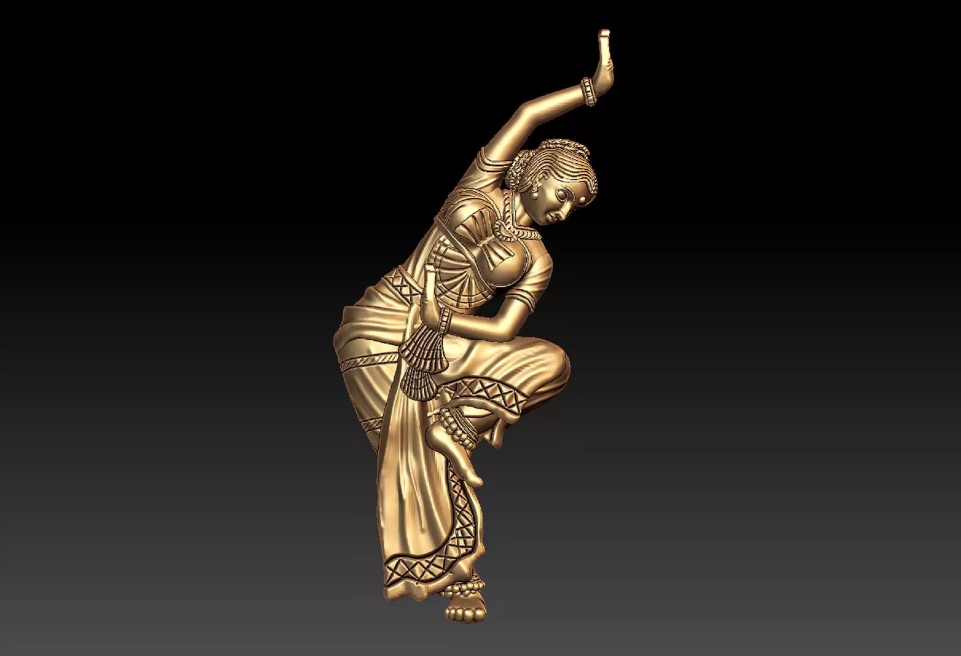 BARATANATYAM PENDENT 3D print model