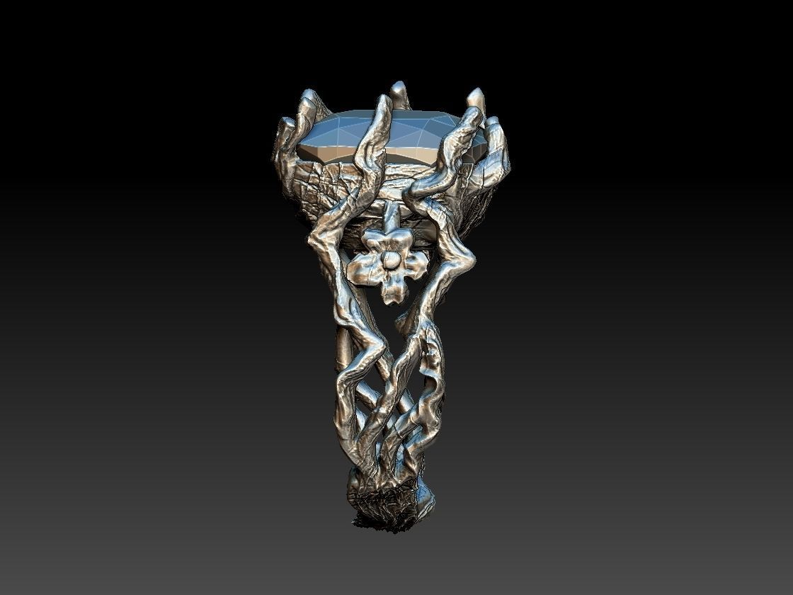 Branch ring 3D print model_4