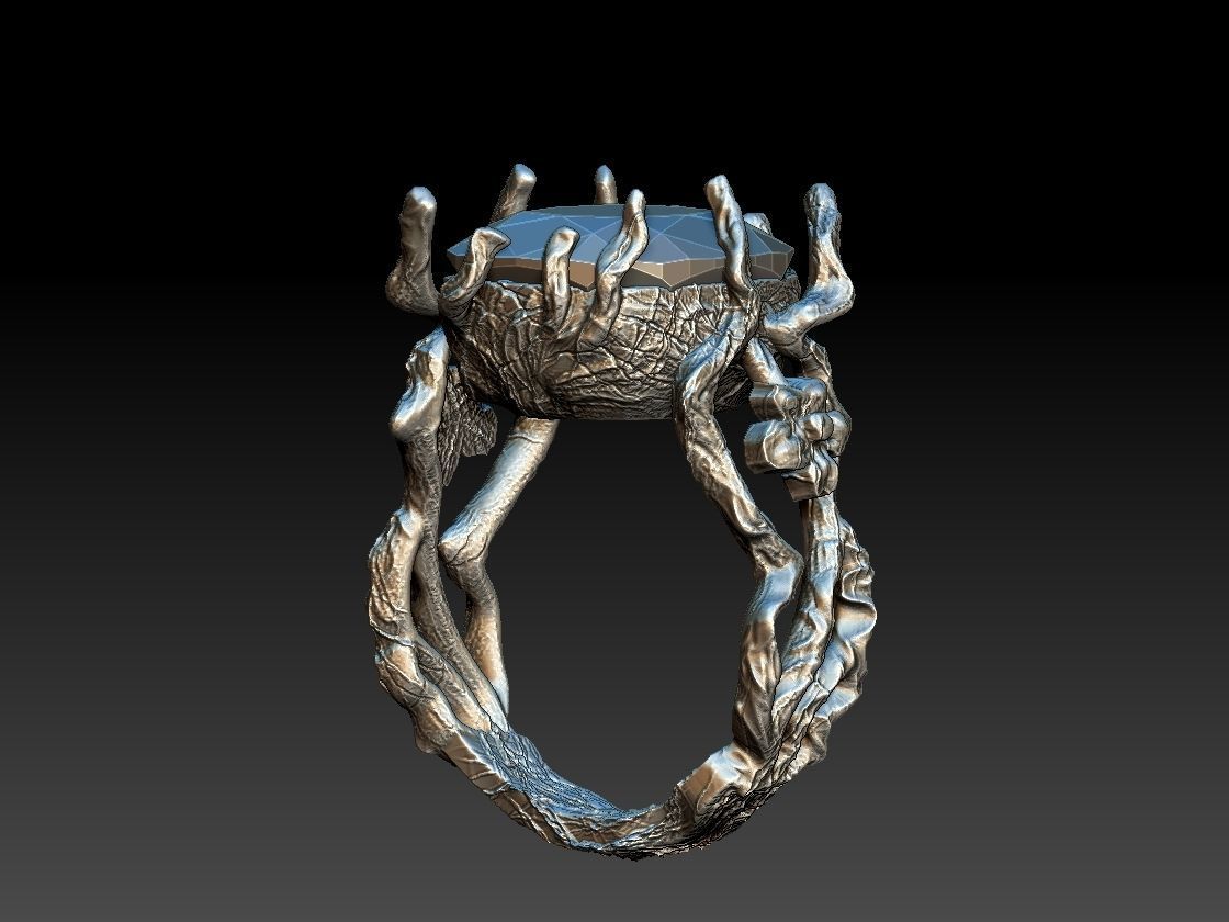 Branch ring 3D print model_3