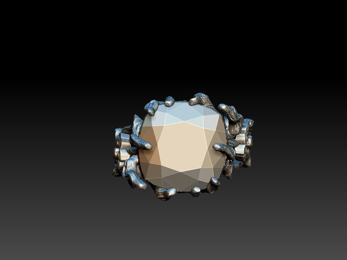 Branch ring 3D print model_1