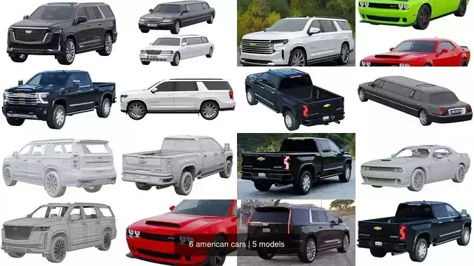  6 american cars