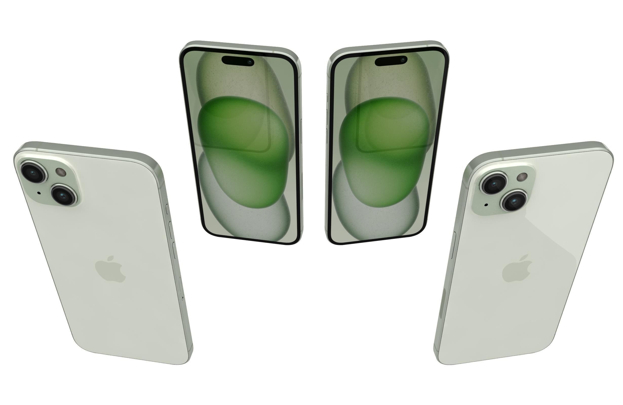 Apple iPhone 15 Plus Green 3D model_4