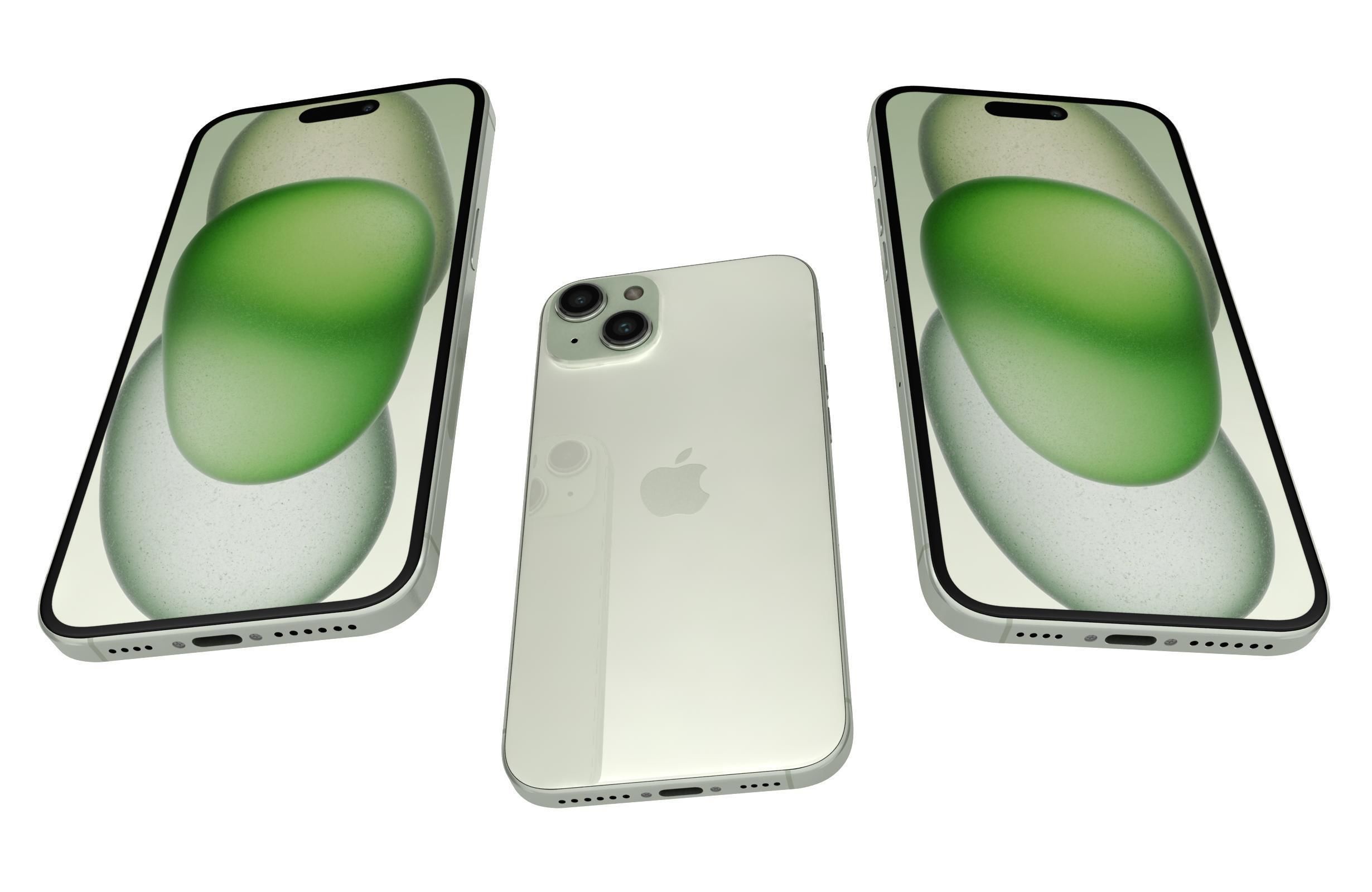 Apple iPhone 15 Plus Green 3D model_2