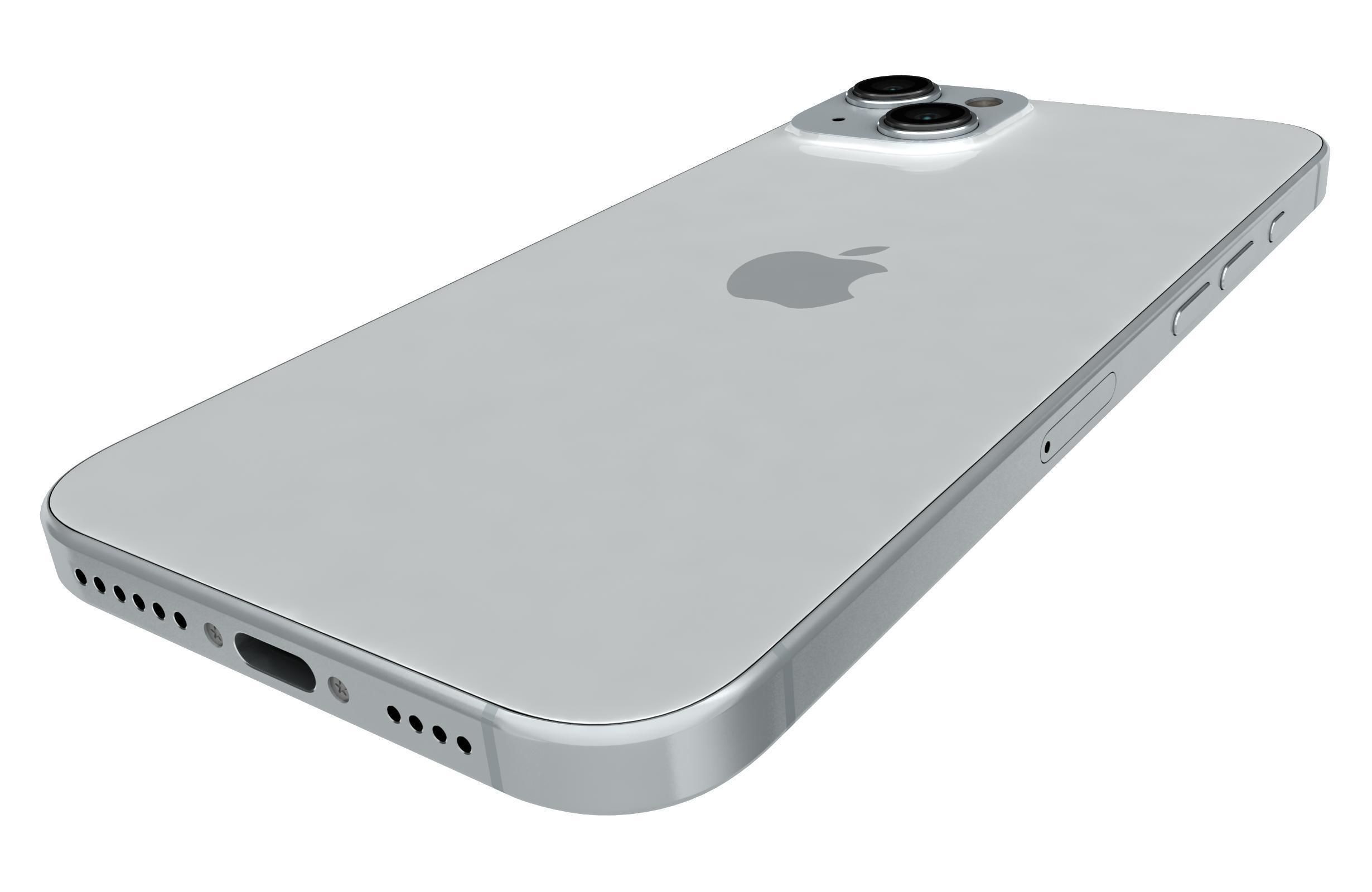 Apple iPhone 15 Plus White 3D model_14