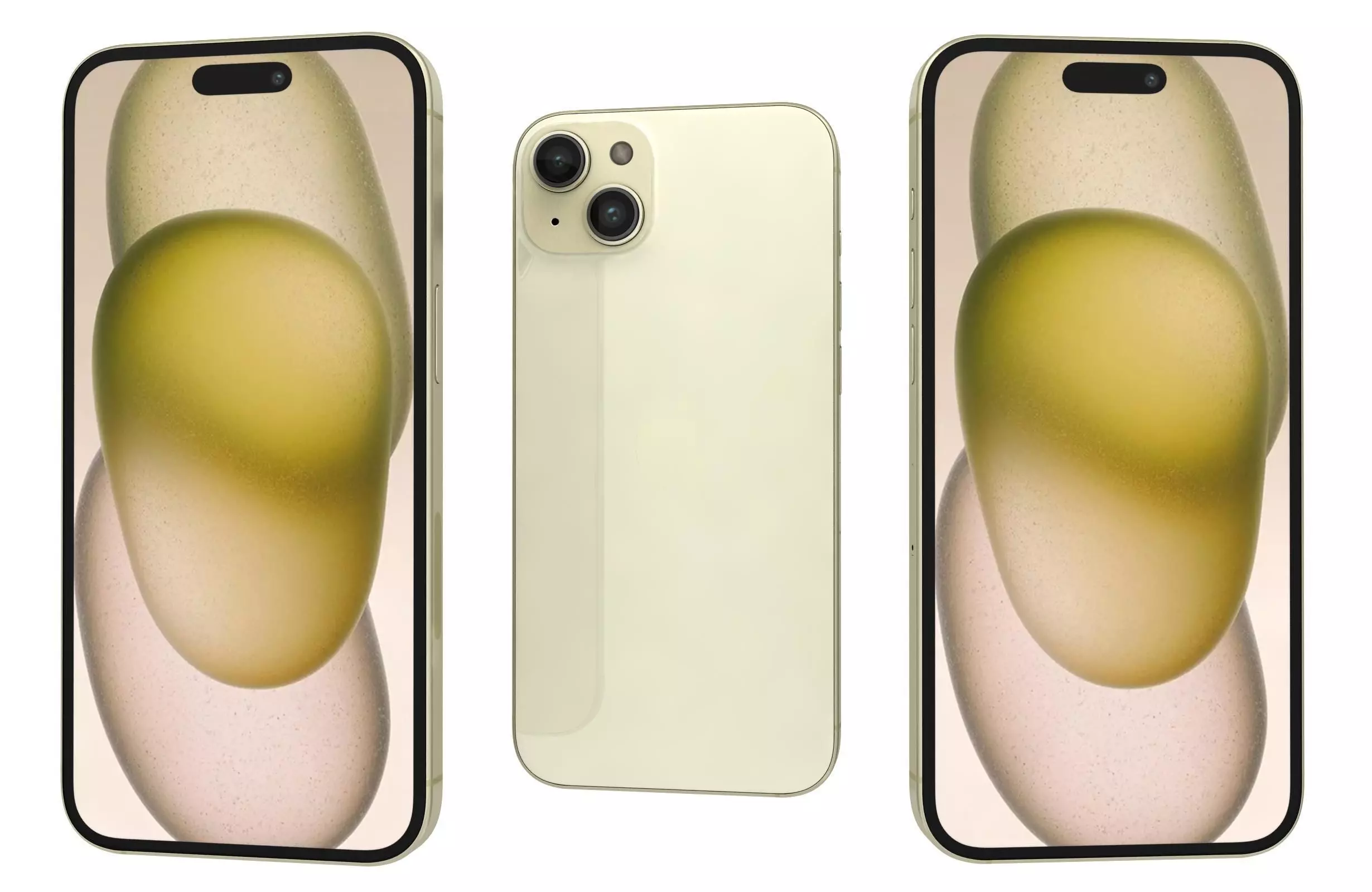 Apple iPhone 15 Plus Yellow 3D model_0