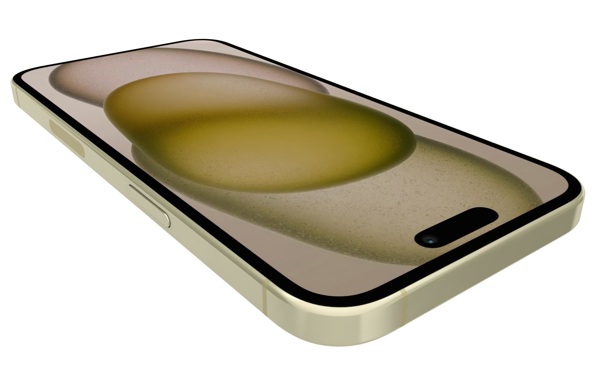 Apple iPhone 15 Plus Yellow 3D model_13