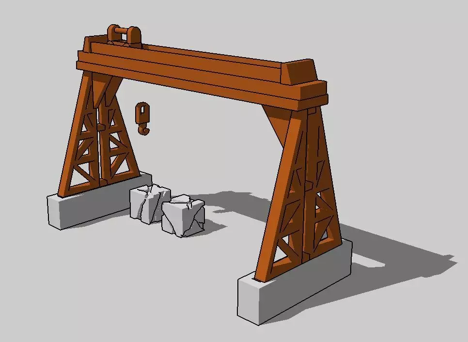 Construction Small Gantry Accessories by Outland Models 3D print model