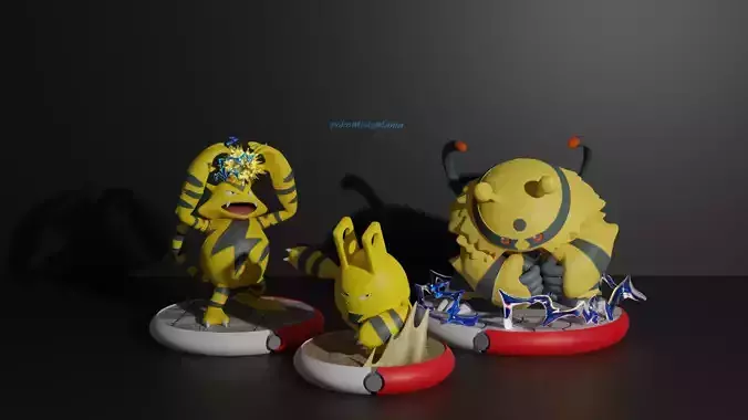 Elekid Electabuzz Electivire 3D print model 3D print model
