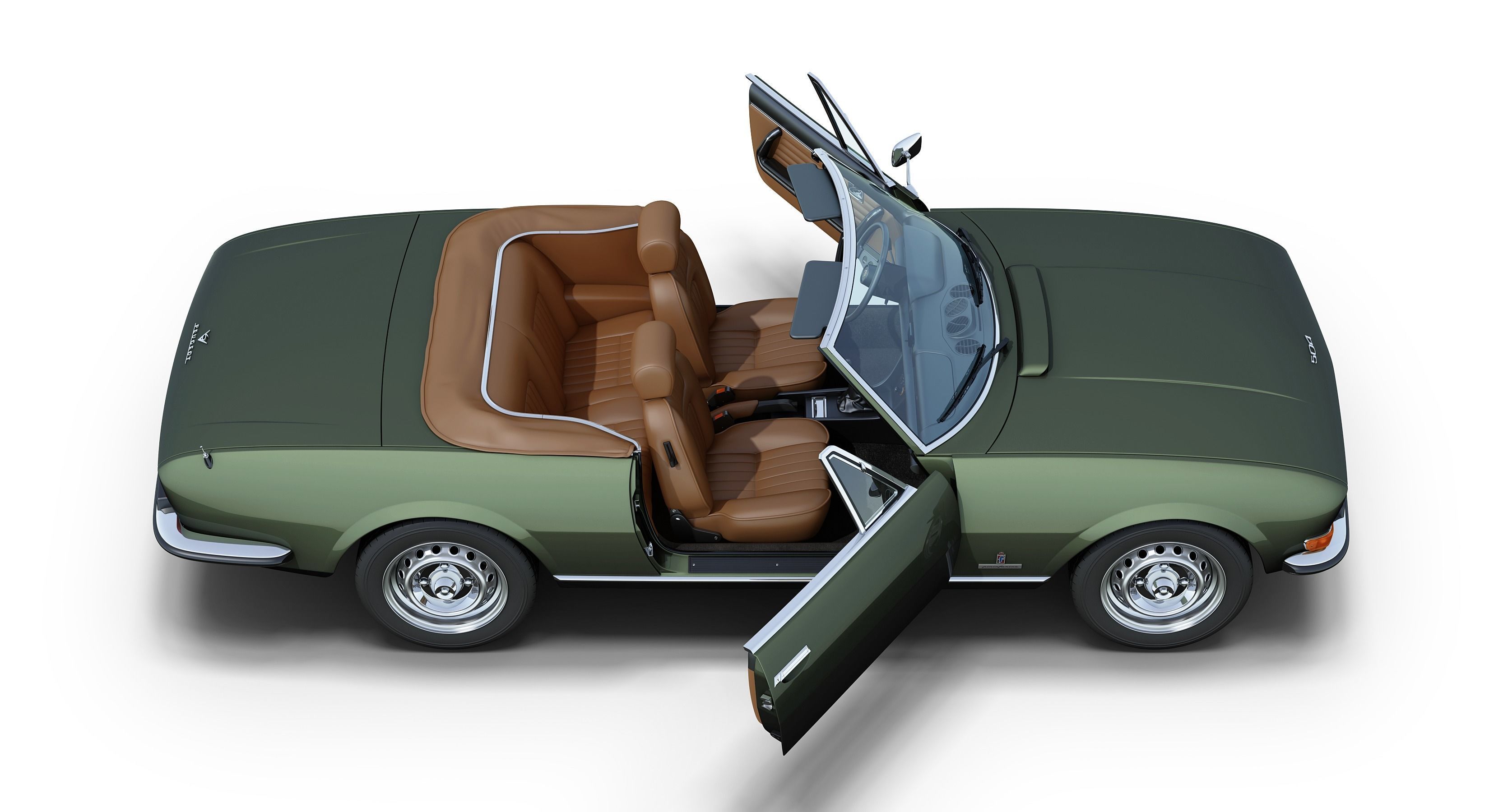 Peugeot 504 Cabriolet 3D model_2