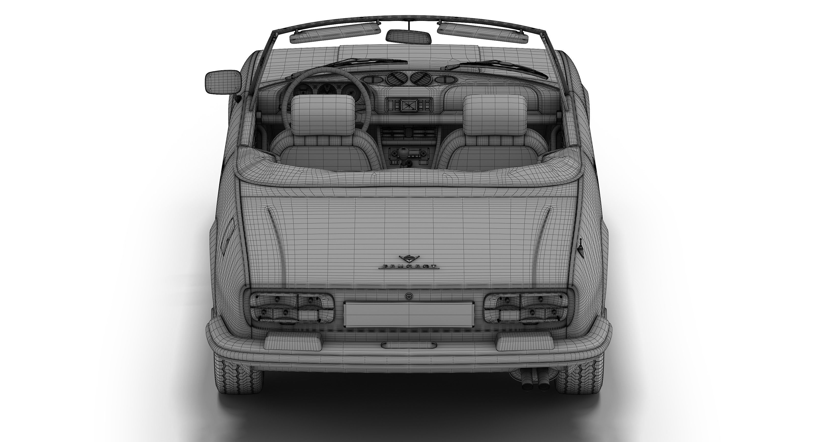 Peugeot 504 Cabriolet 3D model_7