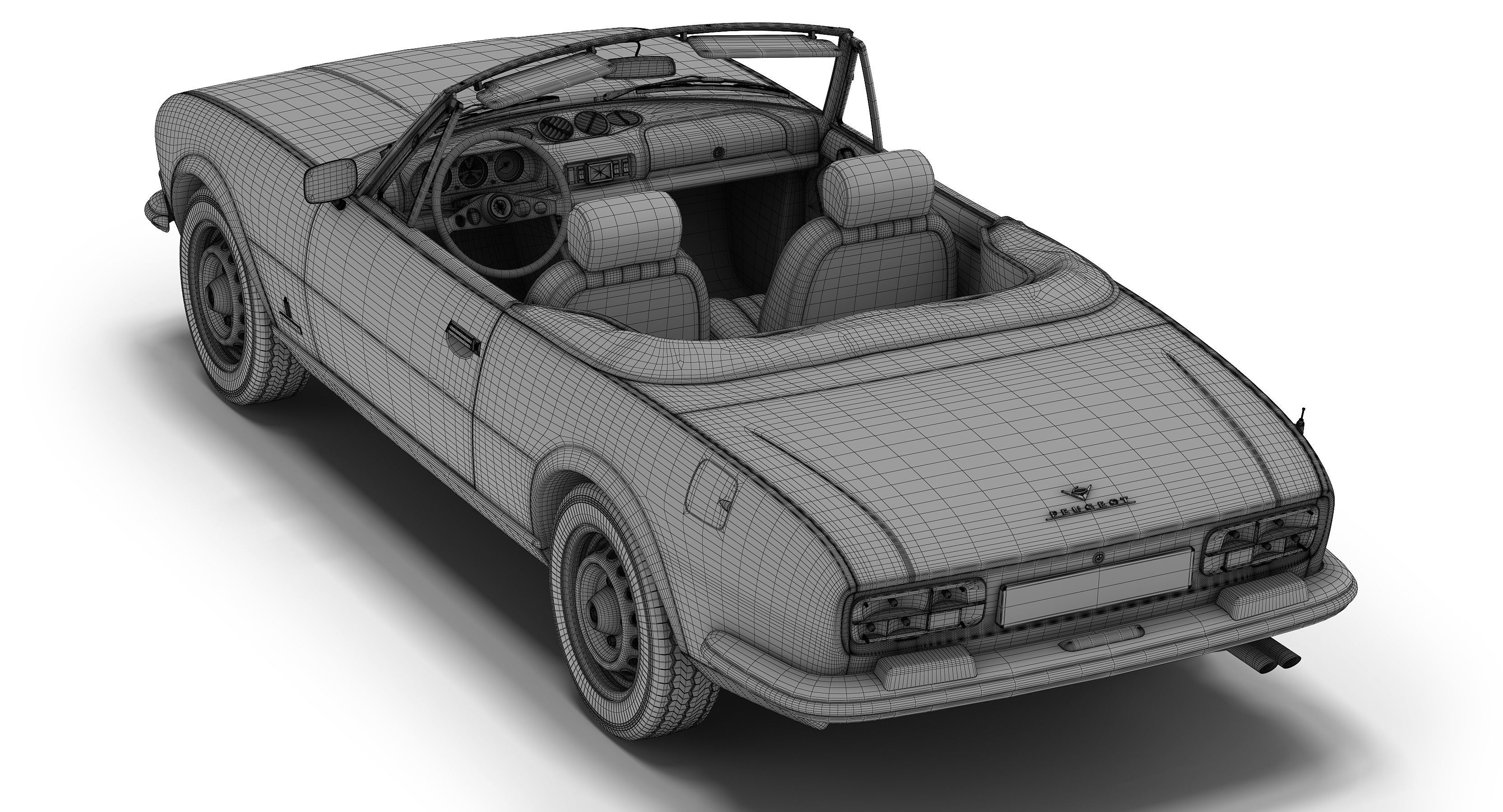 Peugeot 504 Cabriolet 3D model_9