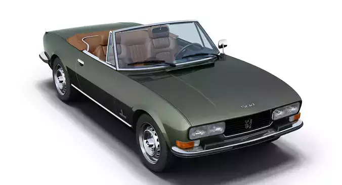 Peugeot 504 Cabriolet 3D model Peugeot 504 Cabriolet 3D model
