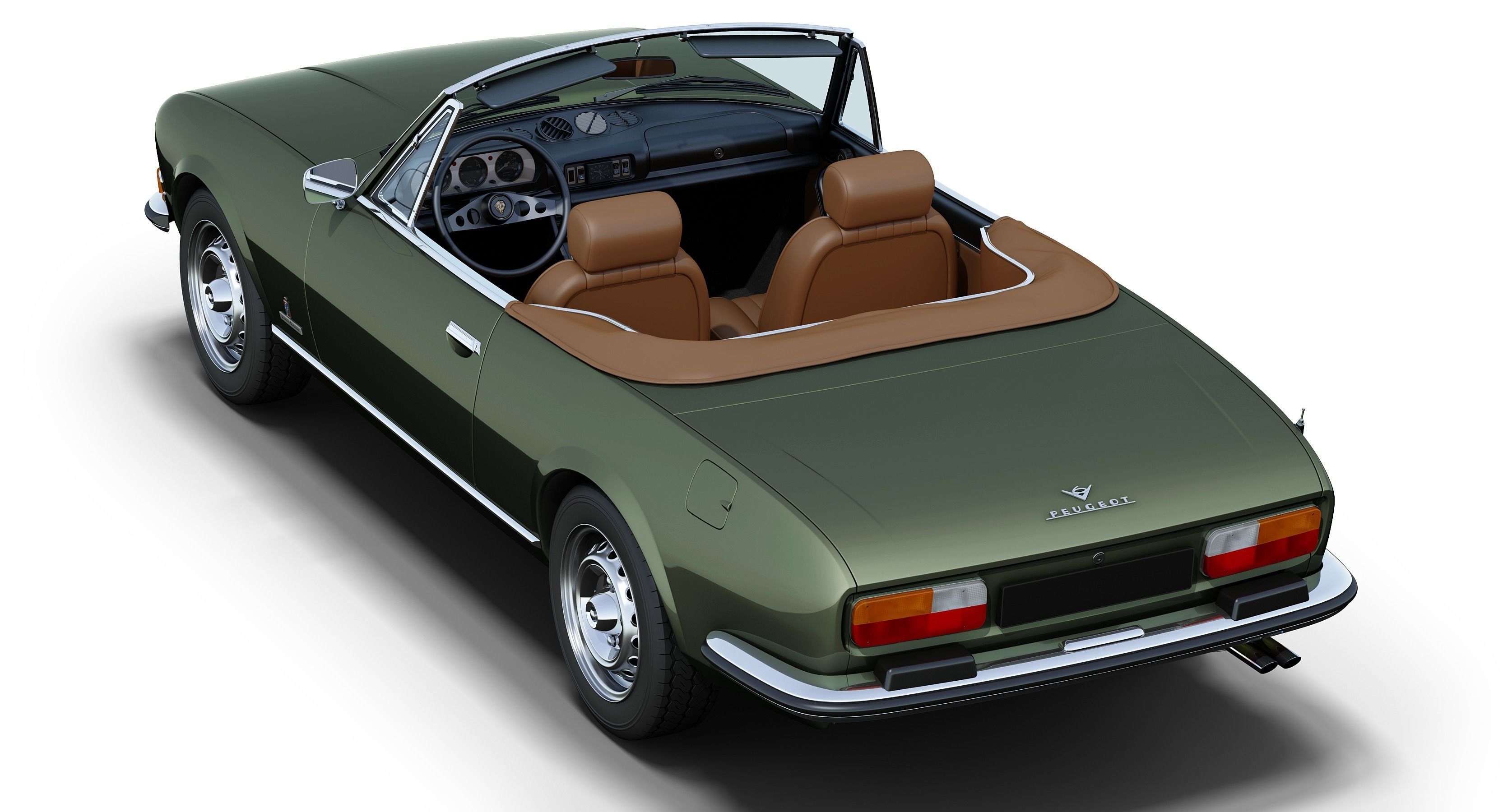 Peugeot 504 Cabriolet 3D model_8