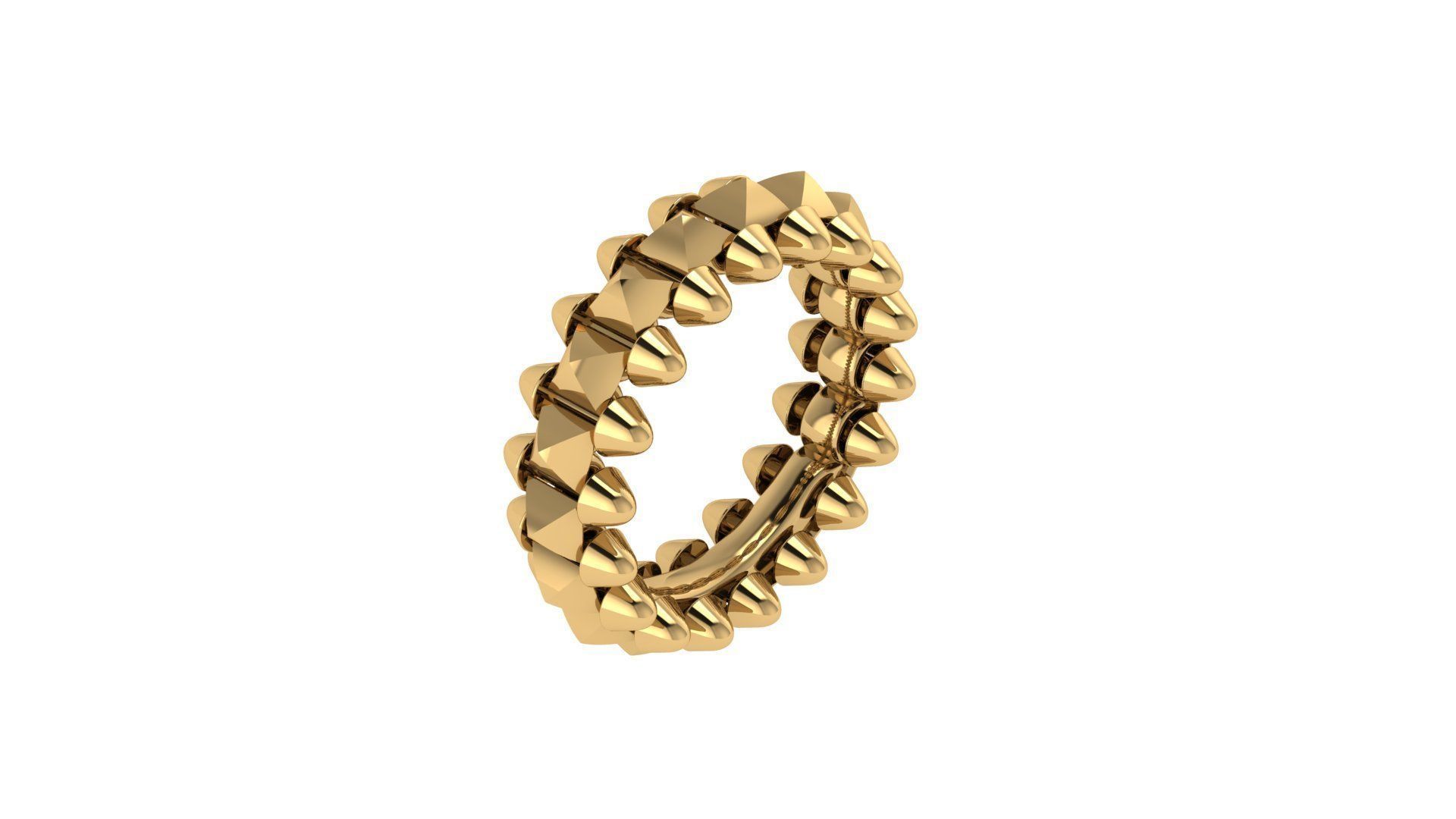 Clash  Ring 17 mm 3D print model_23