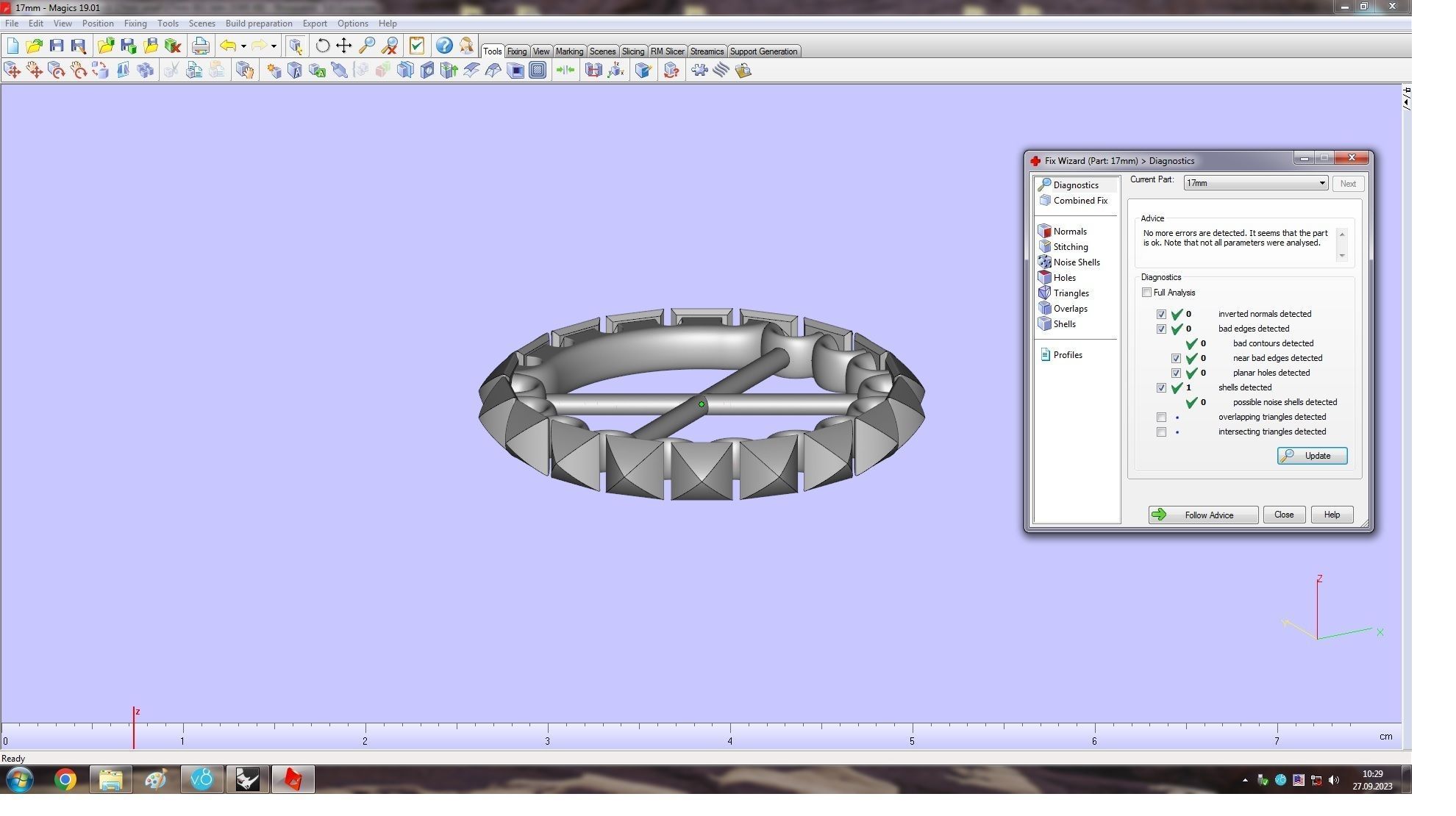 Clash  Ring 17 mm 3D print model_19