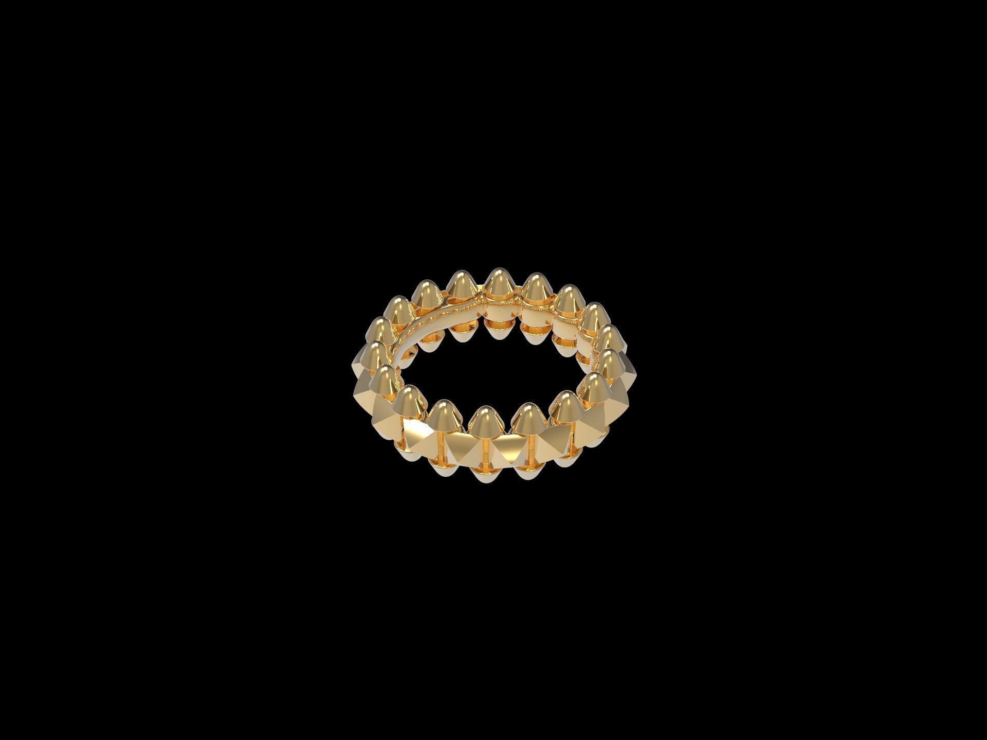 Clash  Ring 17 mm 3D print model_22