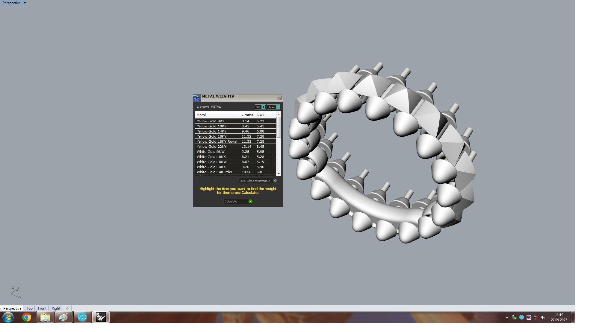 Clash  Ring 17 mm 3D print model_16
