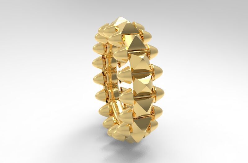 Clash  Ring 17 mm 3D print model_7