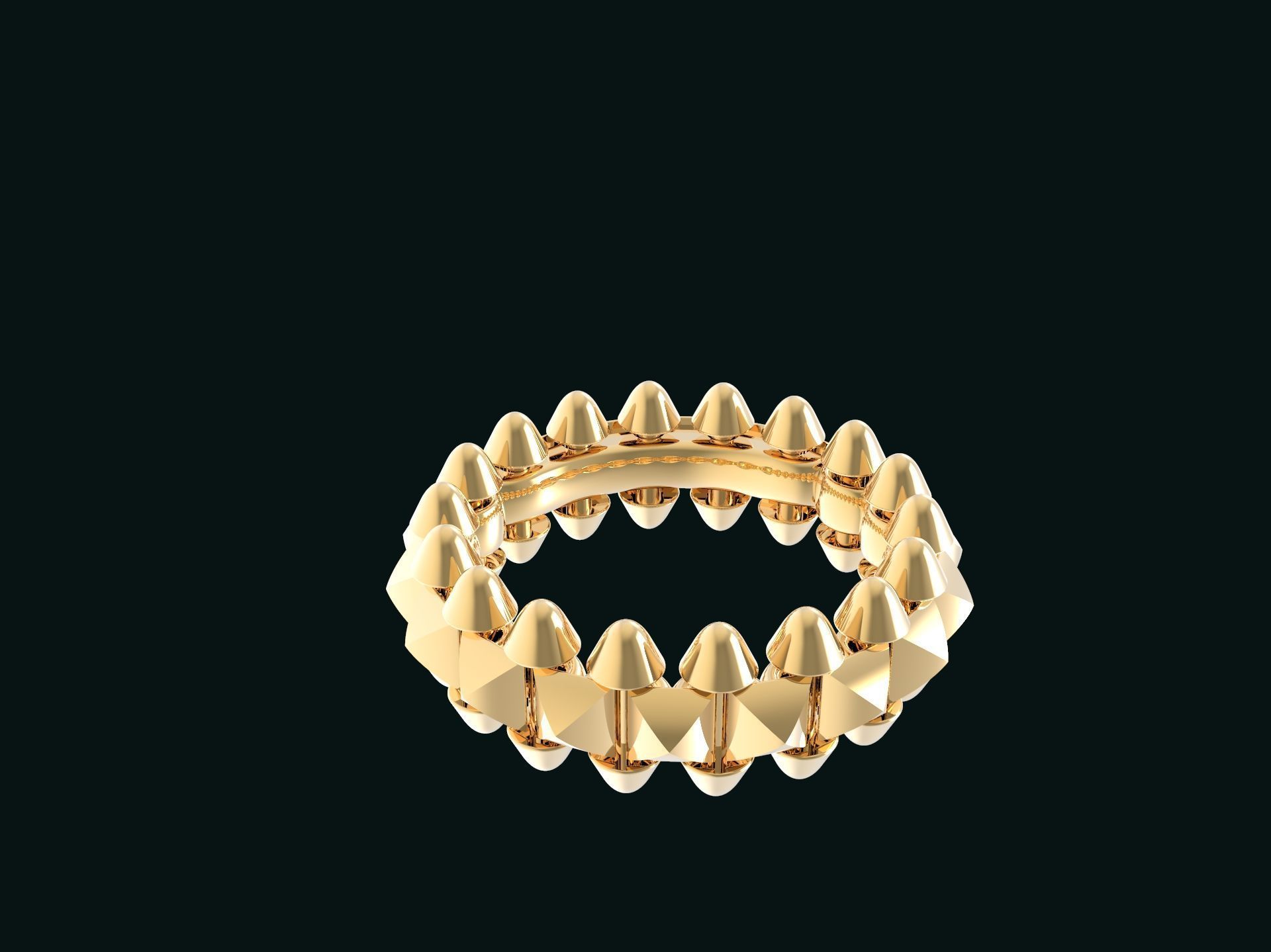 Clash  Ring 17 mm 3D print model_21
