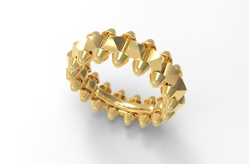 Clash  Ring 17 mm 3D print model_12