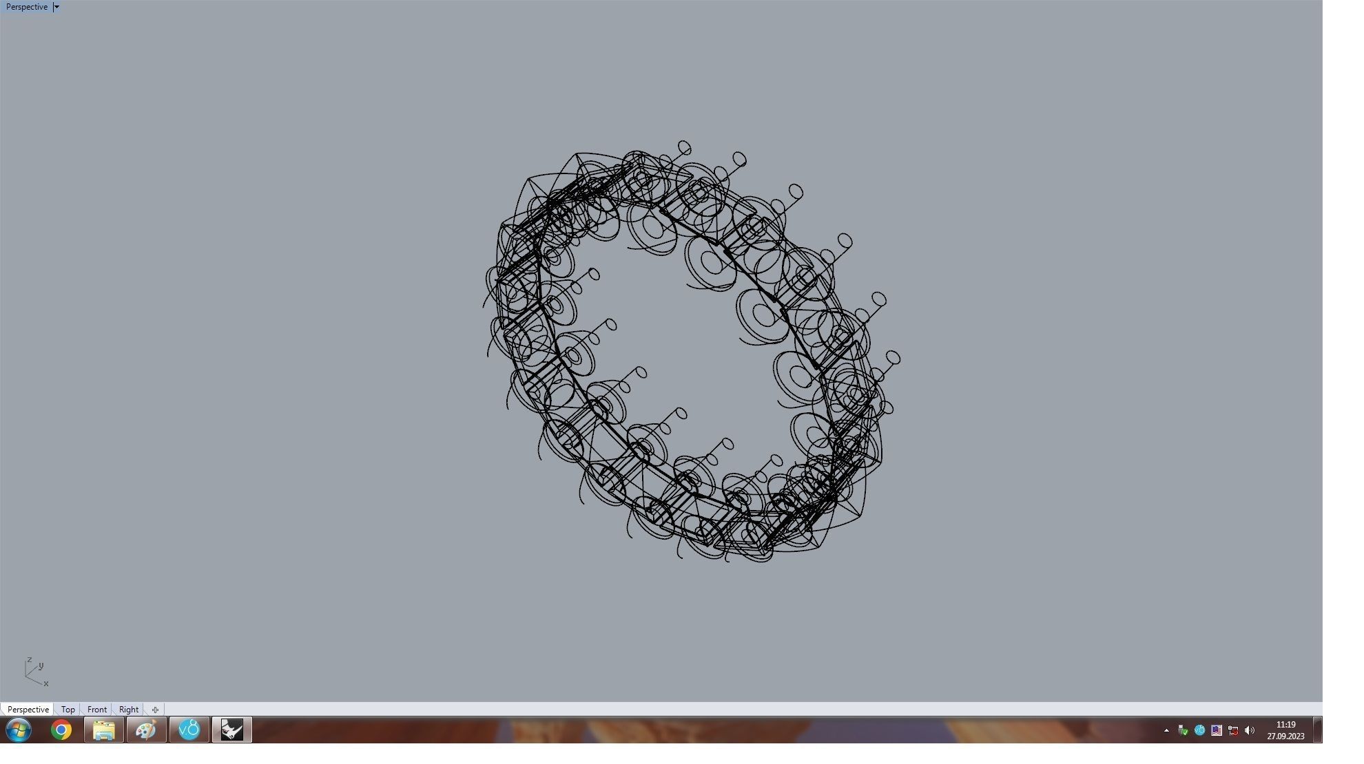 Clash  Ring 17 mm 3D print model_13