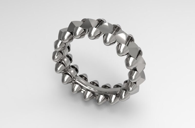 Clash  Ring 17 mm 3D print model_8