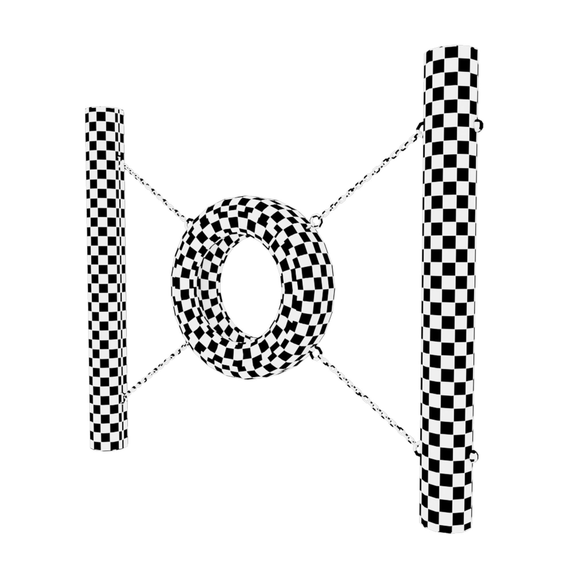 Equipment for dog playgrounds in ECO style 3D model_18