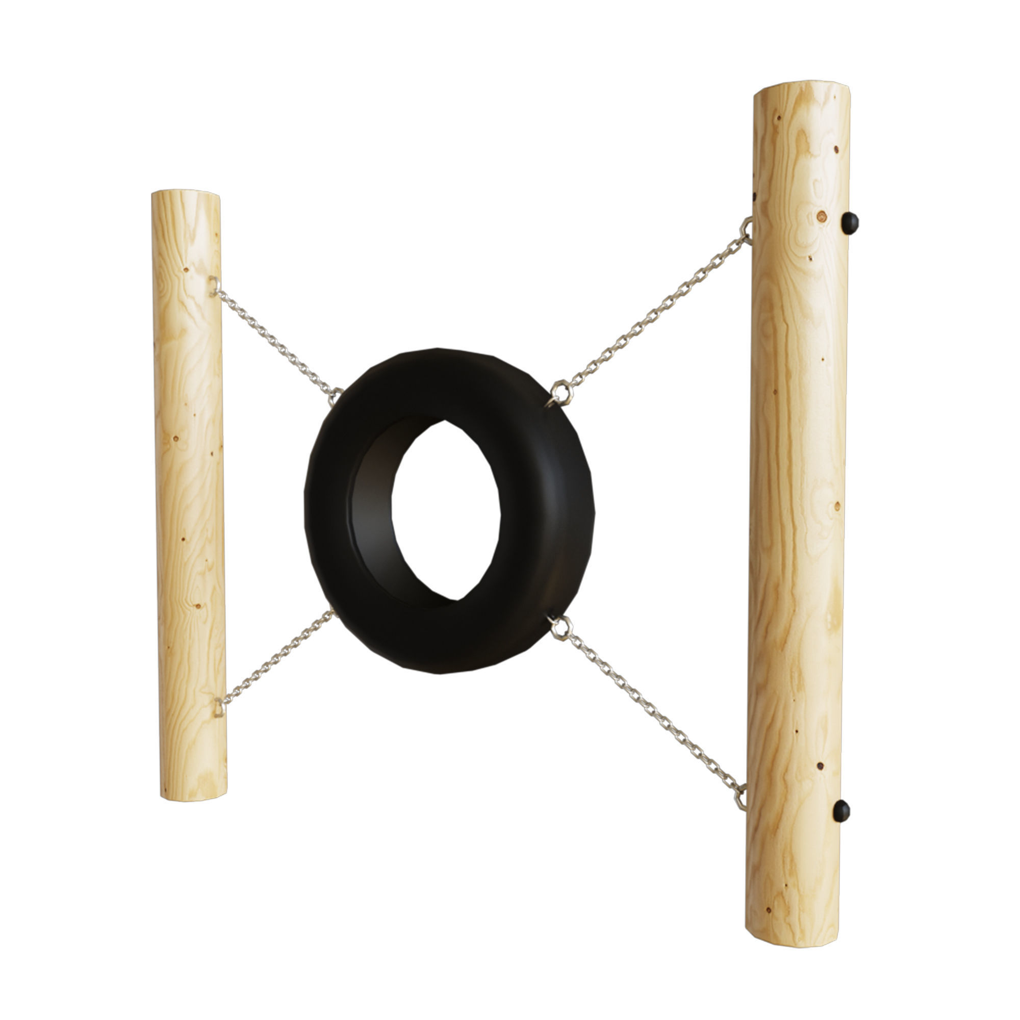 Equipment for dog playgrounds in ECO style 3D model_27