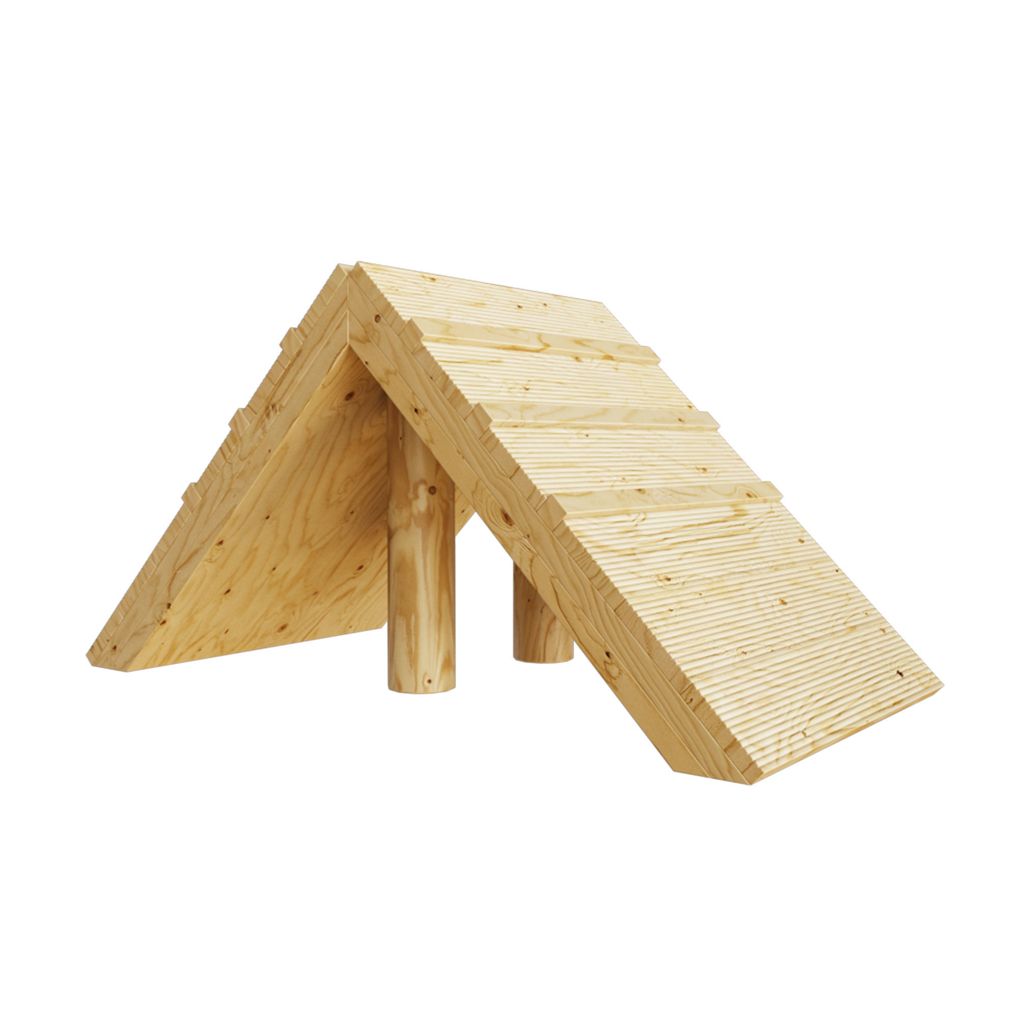 Equipment for dog playgrounds in ECO style 3D model_26