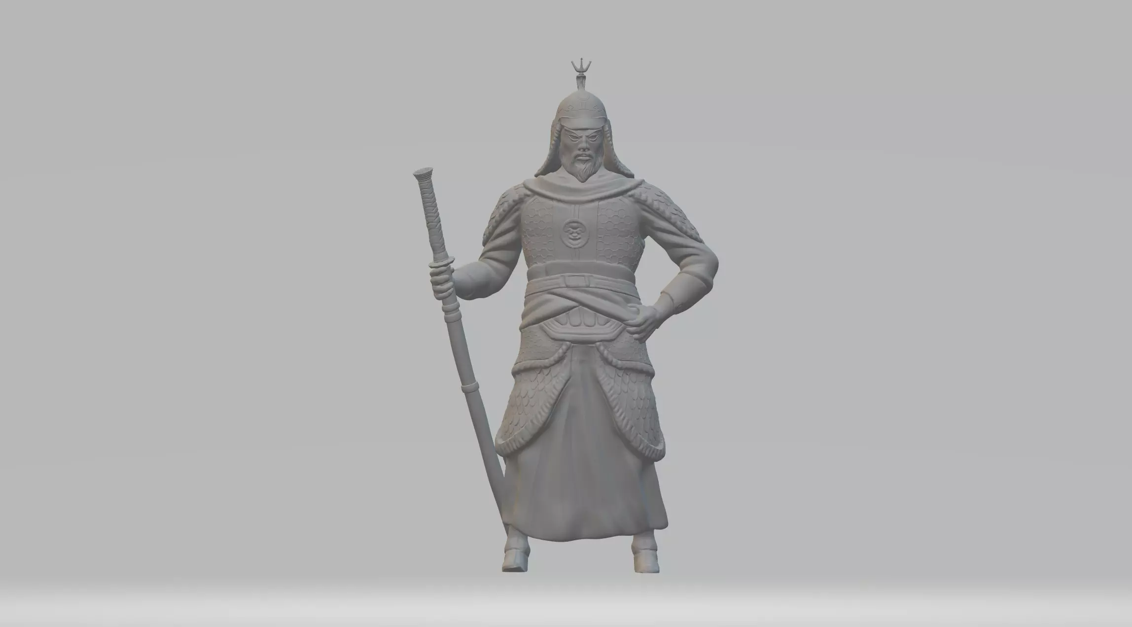 Chinese General 3D print model_0