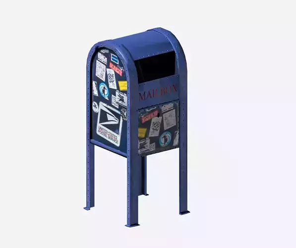 Outdoor street mailbox type garbage dust bin