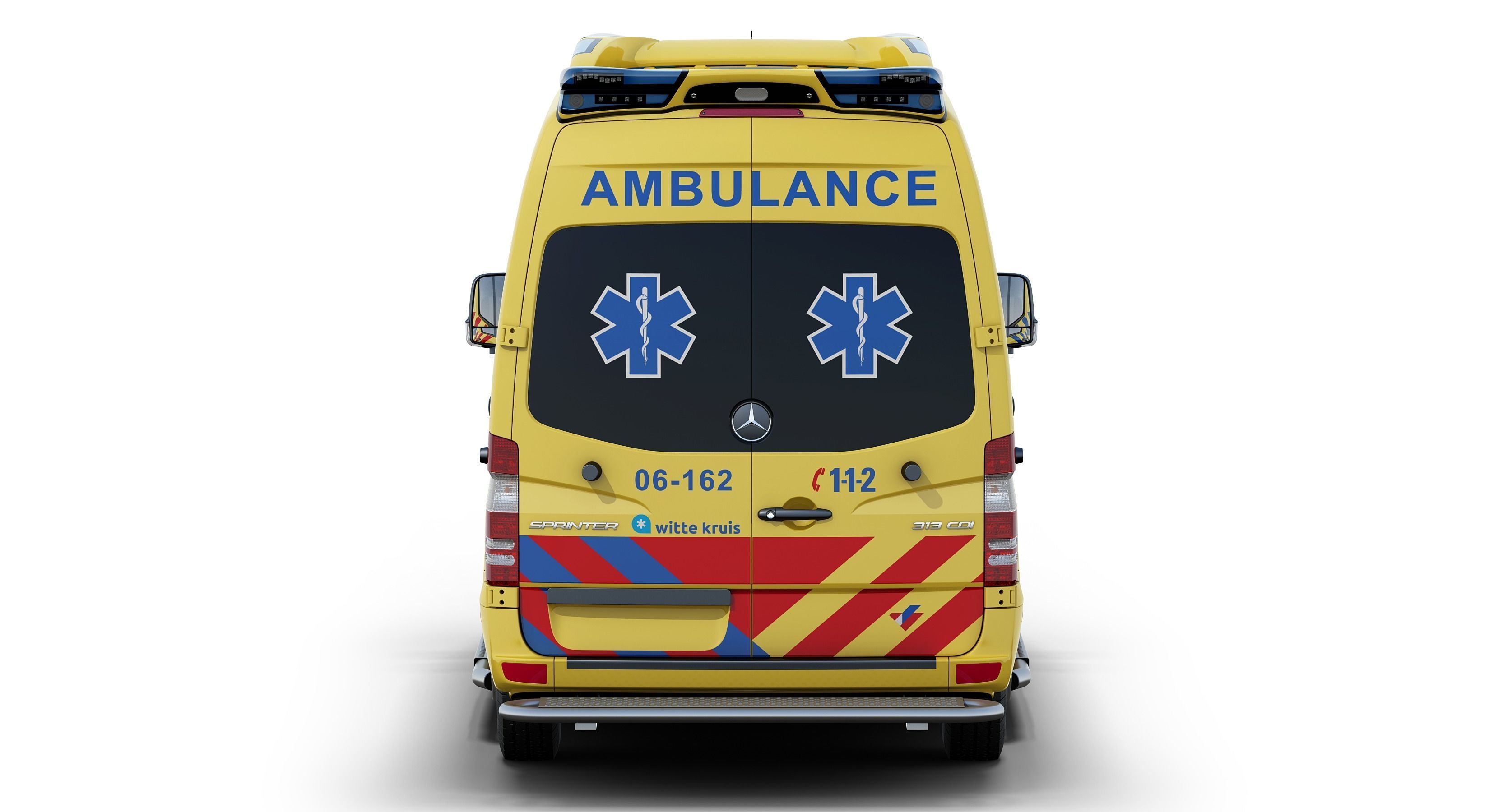 Mercedes-Benz Sprinter Dutch Ambulance 3D model_6