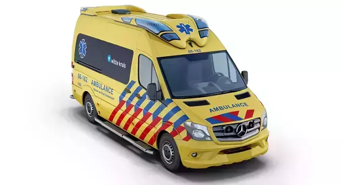 Mercedes-Benz Sprinter Dutch Ambulance 3D model