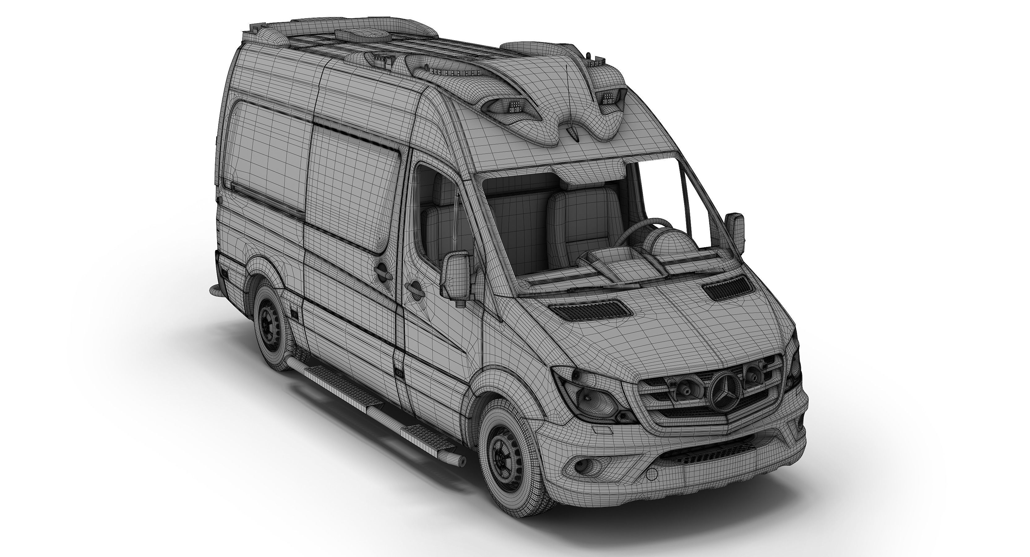 Mercedes-Benz Sprinter Dutch Ambulance 3D model_1