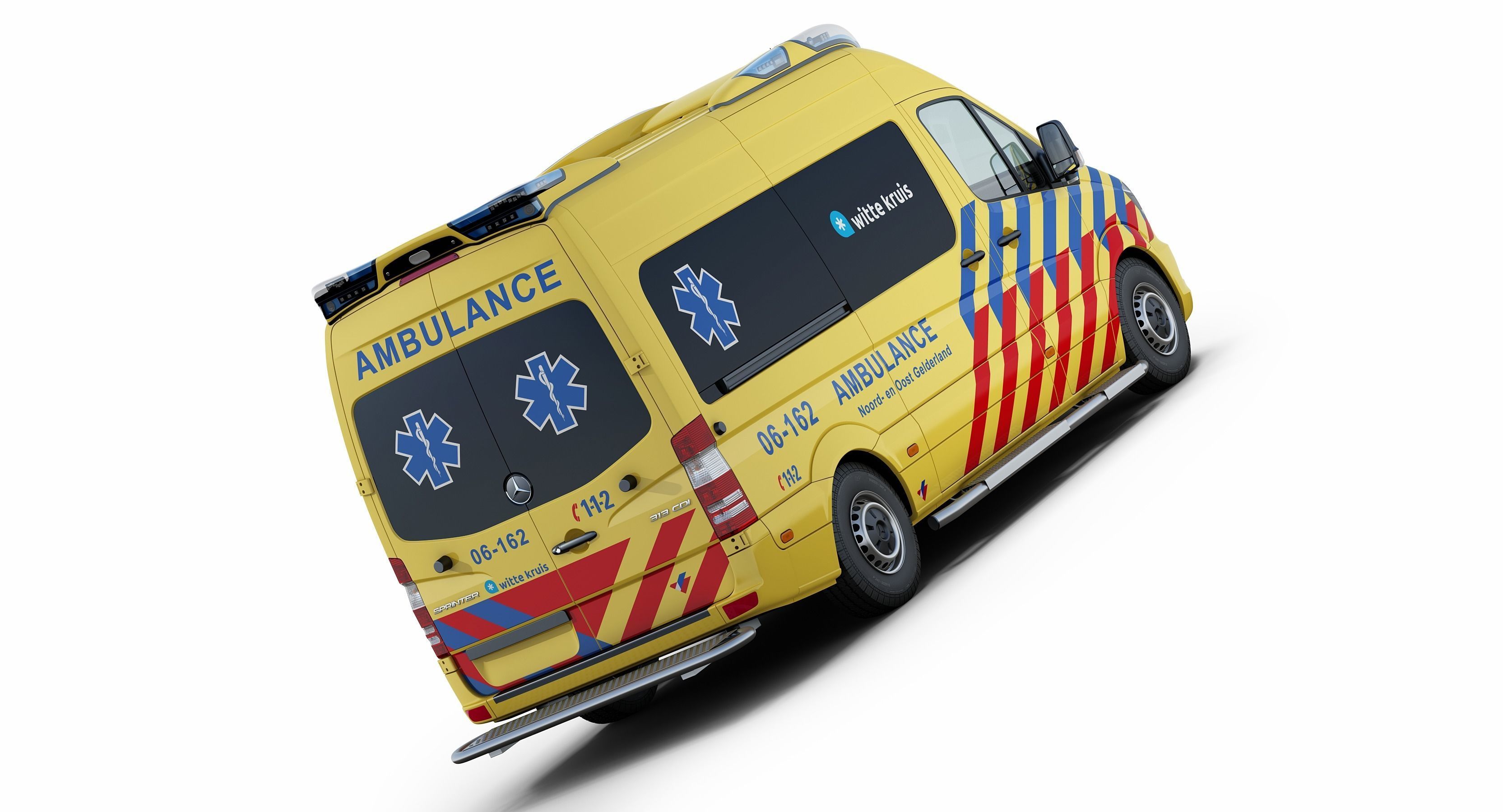 Mercedes-Benz Sprinter Dutch Ambulance 3D model_4