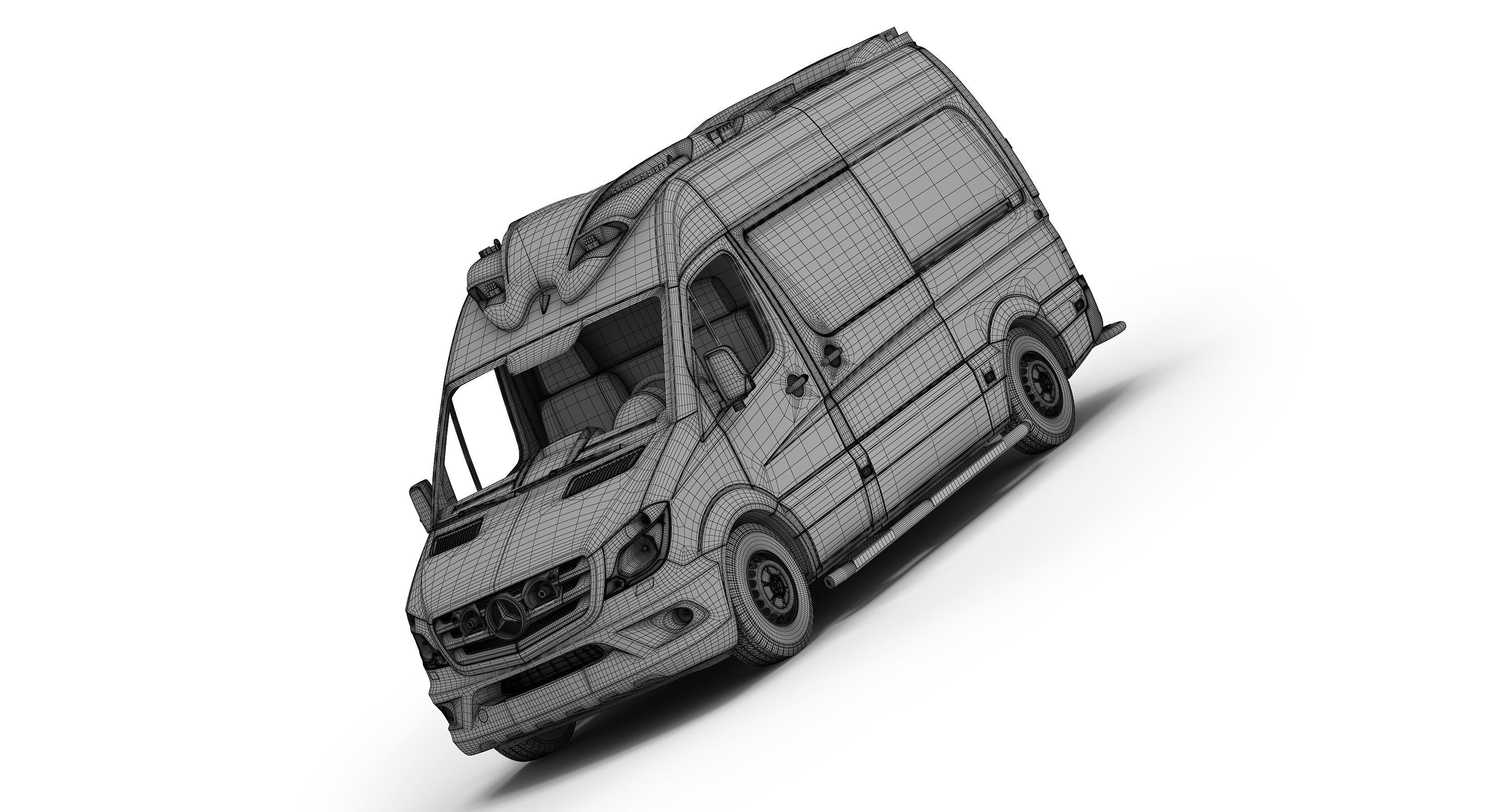 Mercedes-Benz Sprinter Dutch Ambulance 3D model_11
