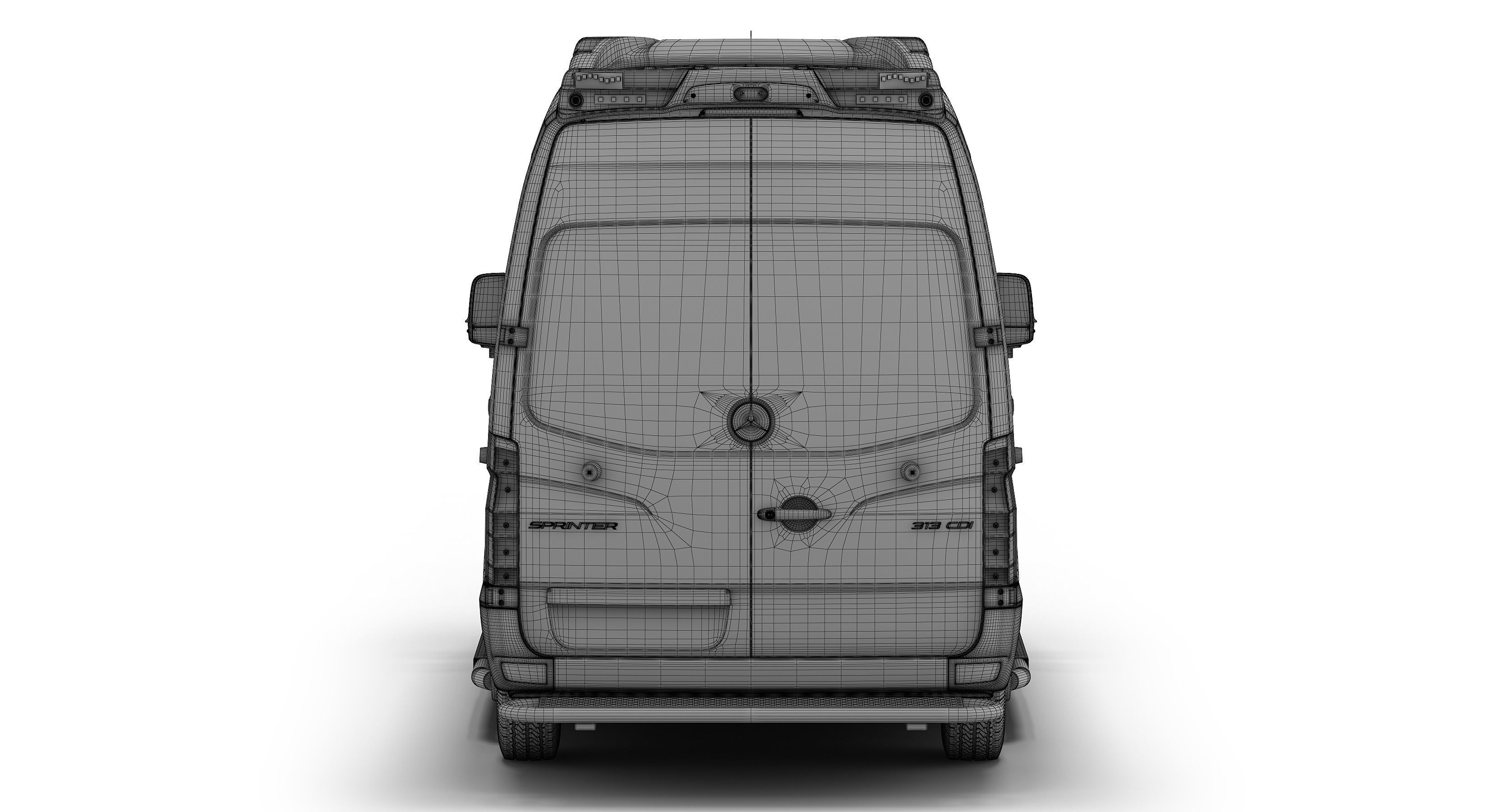 Mercedes-Benz Sprinter Dutch Ambulance 3D model_7