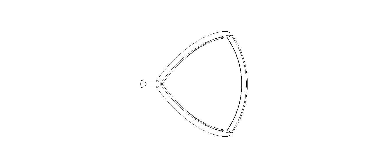 Wireframe Shape Reuleaux Tetrahedron 3D print model_28