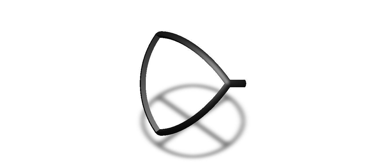 Wireframe Shape Reuleaux Tetrahedron 3D print model_21