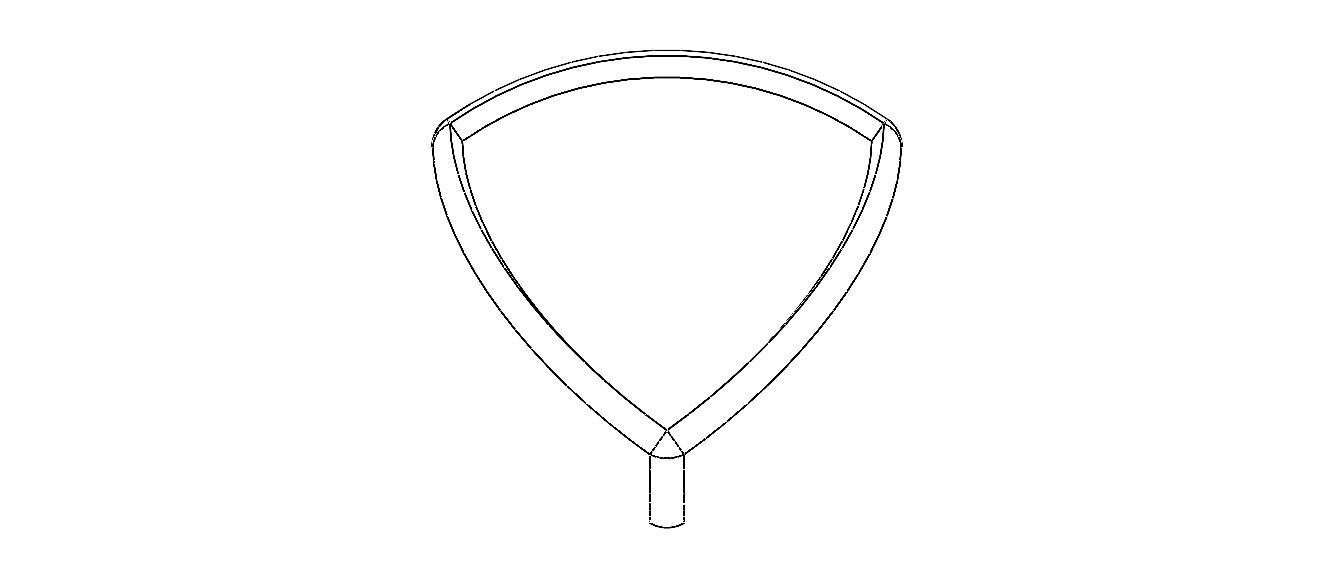 Wireframe Shape Reuleaux Tetrahedron 3D print model_34