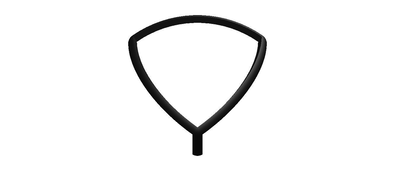 Wireframe Shape Reuleaux Tetrahedron 3D print model_37