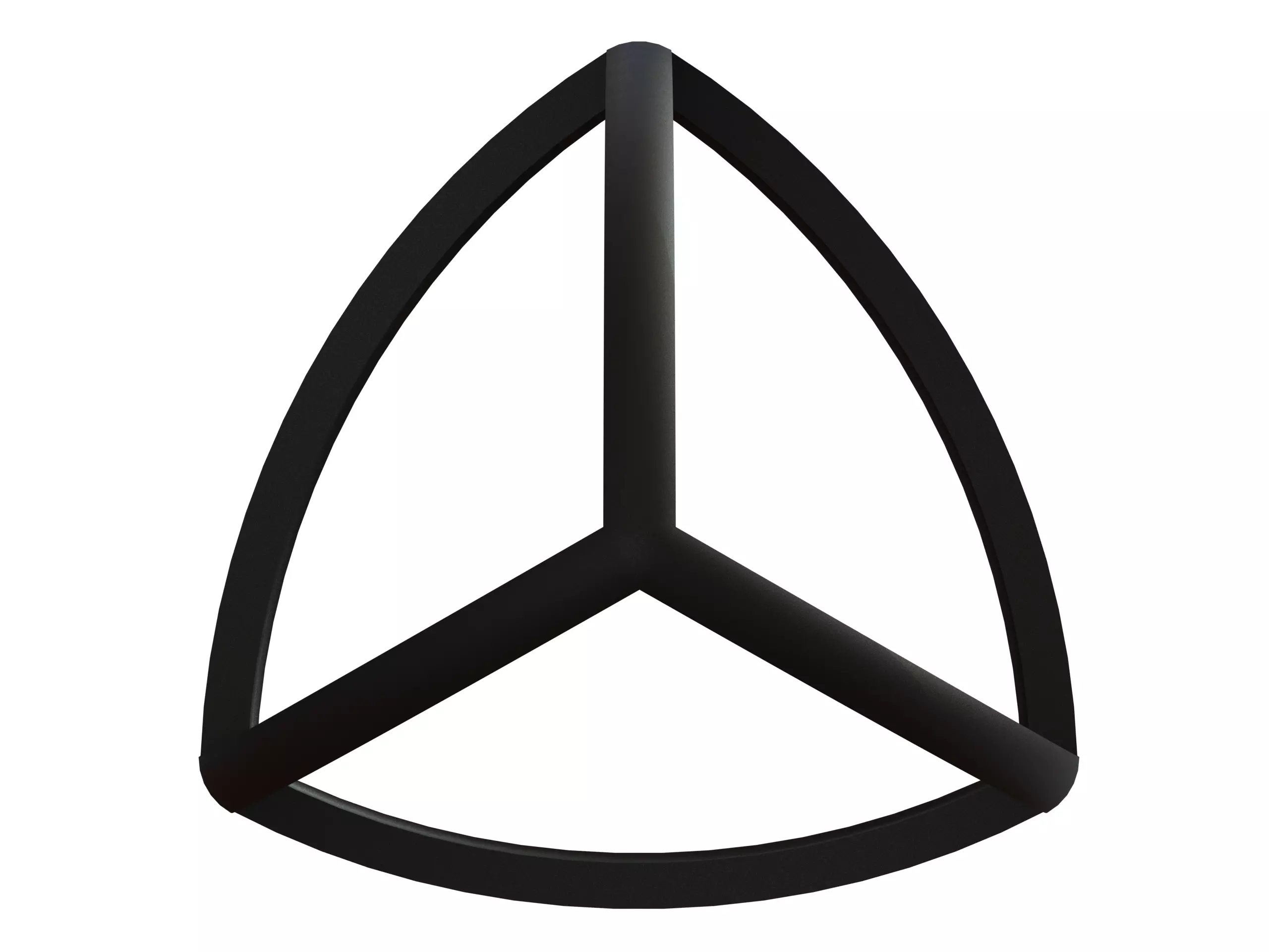 Wireframe Shape Reuleaux Tetrahedron 3D print model_0