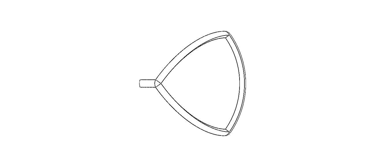 Wireframe Shape Reuleaux Tetrahedron 3D print model_26