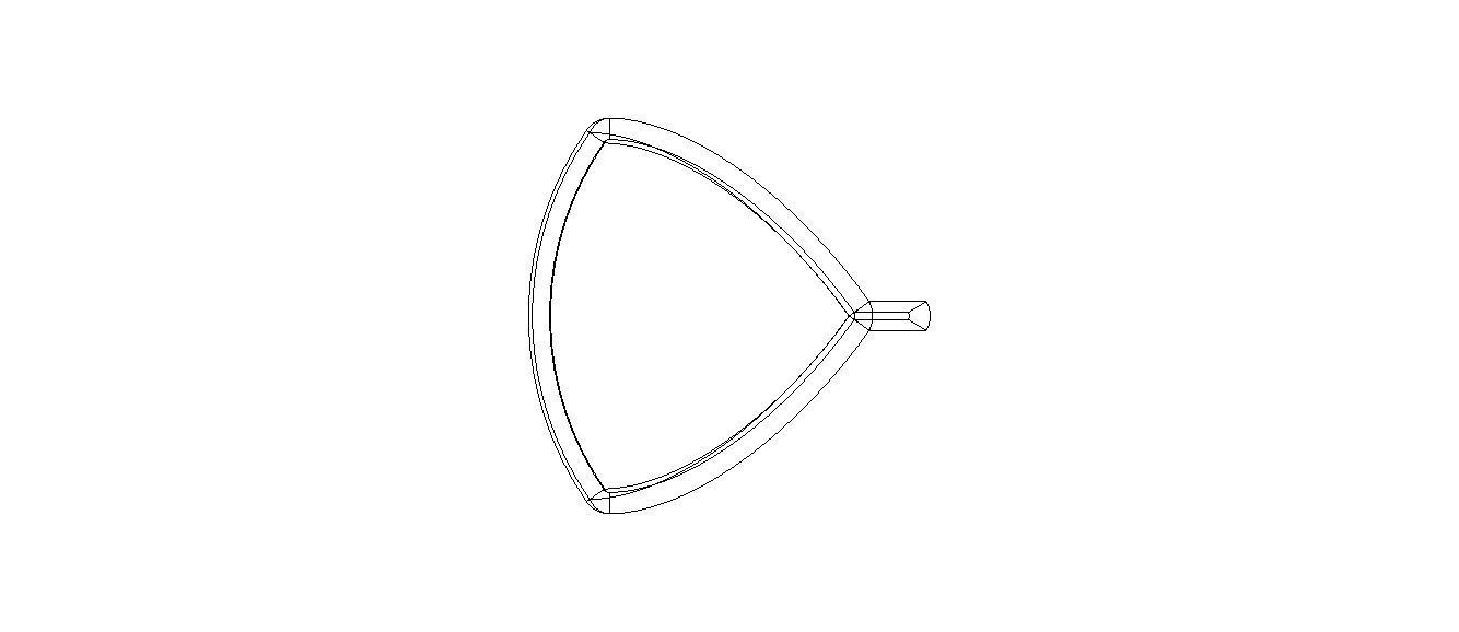 Wireframe Shape Reuleaux Tetrahedron 3D print model_20