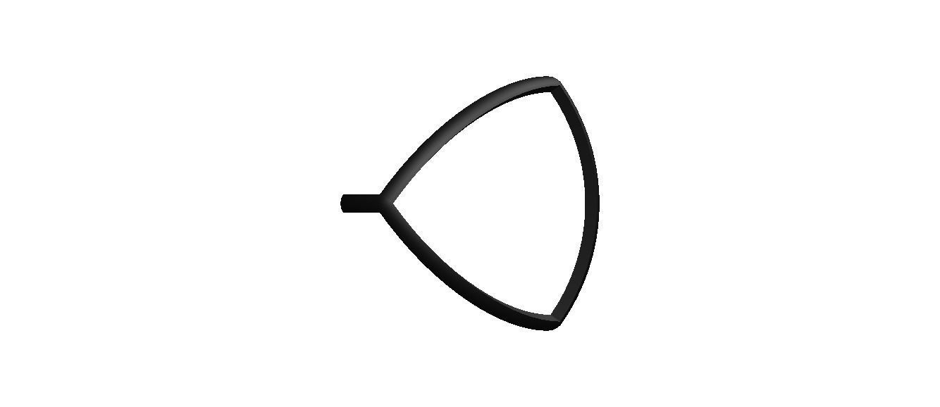 Wireframe Shape Reuleaux Tetrahedron 3D print model_29