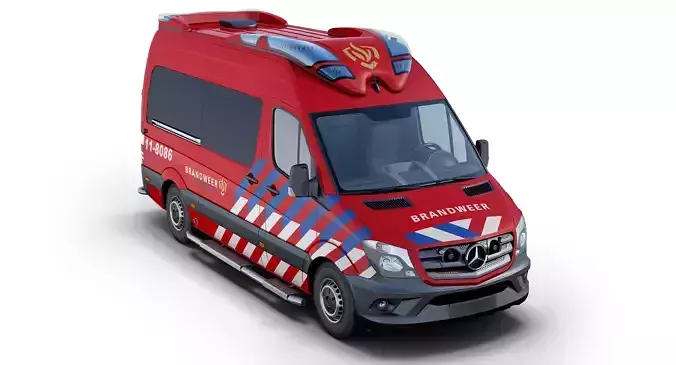 Mercedes-Benz Sprinter Dutch Fire-Brigade 3D model