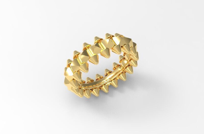 Clash  Ring  18 mm 3D print model_6