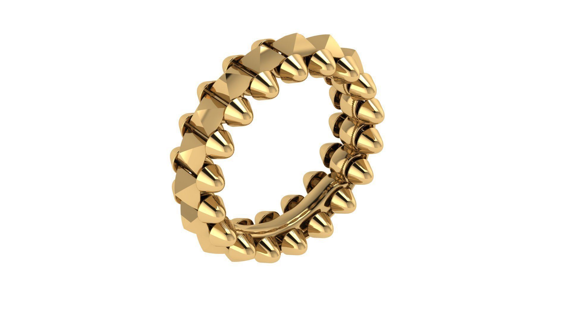 Clash  Ring  18 mm 3D print model_5