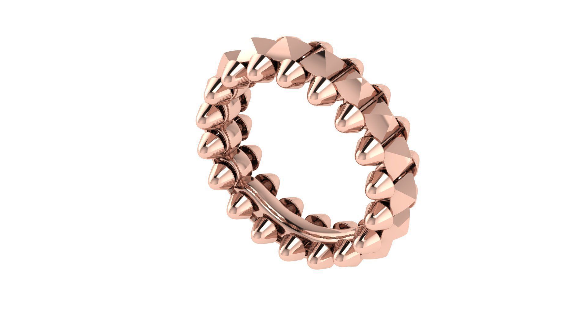 Clash  Ring  18 mm 3D print model_9
