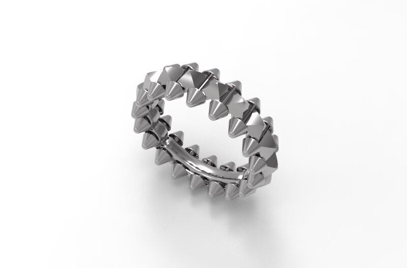 Clash  Ring  18 mm 3D print model_12